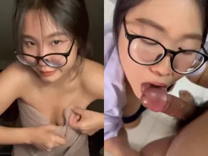 Nữ học sinh liếm của quý đá trứng cút điêu luyện